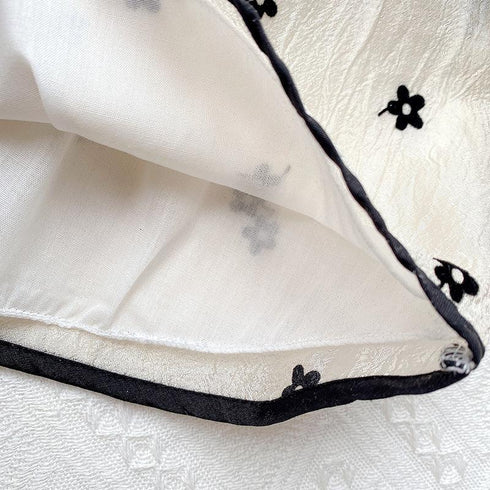 Girls Summer Suit Girls Little Fragrant Short Sleeve Jacket Skirt Two-Piece Set