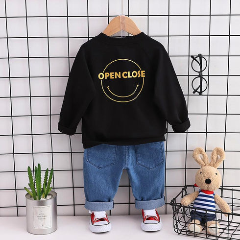 Boys spring and autumn suit two-piece set