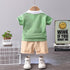 Baby boys' summer suit short sleeve shorts two-piece set