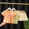Summer Skirt Two Piece Children's Short Sleeve Split Skirt