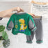Children's Spring and Autumn Baseball Suit Set of Three