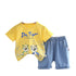 Children's Summer Suit Short Sleeve Denim Shorts