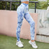 Tie-Dye Sports Tight Pants Quick Dry Running Yoga Pants