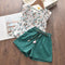 Summer girls top shorts two-piece suit