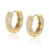 Ring earrings full of zircon hip-hop earrings for men and women