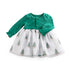 Christmas party dress baby halo dress jumpsuit