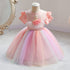 Girl's Dress Girl's Swan Rainbow Mesh Princess Dress