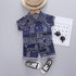 Summer children's short sleeve shirt set