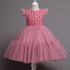 Children's Dress Princess Dress Christmas Performance Costume Small Host Show Yarn Dress