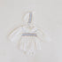 Lotus collar princess wind long sleeve triangle ha clothes climbing clothes with hat
