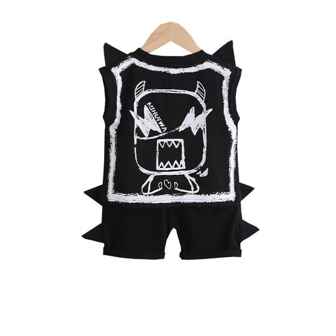 Boys summer suit vest two-piece set