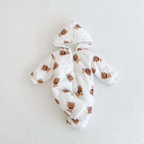 Winter velvet padded cotton jumpsuit