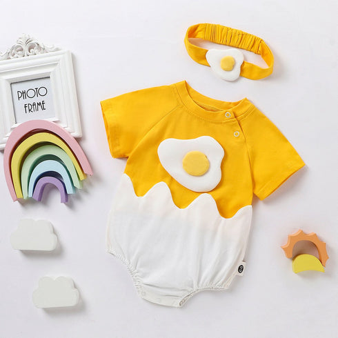Summer jumpsuit climbing suit egg yolk fart suit