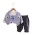 Boys spring and autumn suit set of three