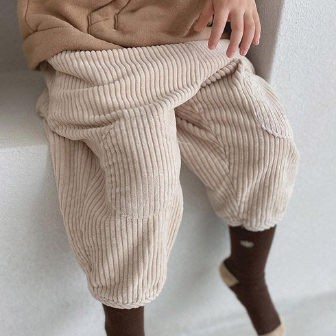 Autumn and winter thickened corduroy pants casual radish pants