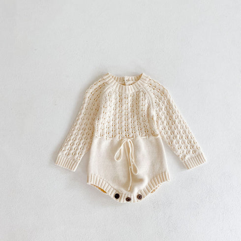 Baby Knitted Long Sleeved Jumpsuit