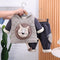 Children's cartoon warm home clothing two-piece set