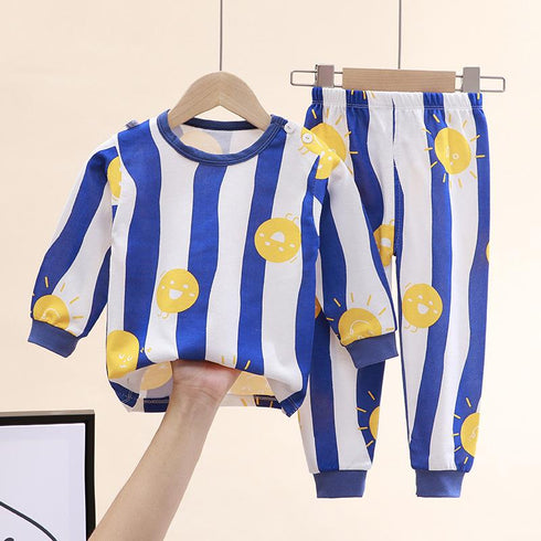 Cotton Underwear Suit Boys and Girls Autumn Clothes Pants Pajamas Loungewear