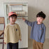Children's striped sweater loose baby long sleeve T-shirt