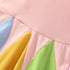 Summer Girl's Rainbow Crewneck Dress
