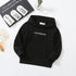Spring and autumn children's long sleeve vests letter solid color pullover top