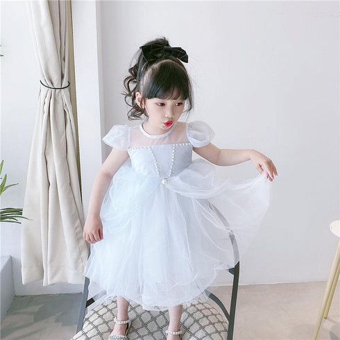Summer New Girl Dress Girl Gauze Skirt Unkempt Skirt Princess Dress