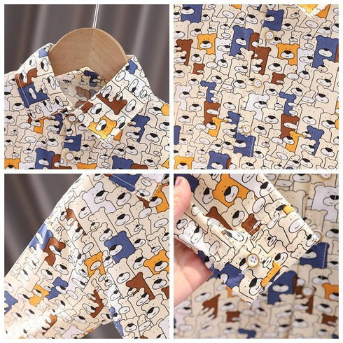 Boys spring and autumn suit two-piece set