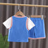 Summer children's casual short sleeve T-shirt set