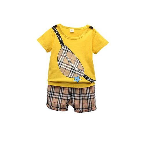 Children's Short Sleeve Suit Summer