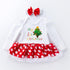 Christmas Baby Long Sleeve Ha Dress Jacket Climbing Dress Infant Festival Suit
