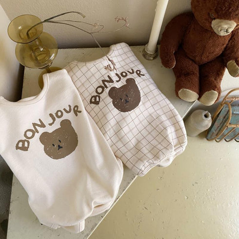 Autumn cartoon bear long sleeve T-shirt crew neck casual bottoming shirt