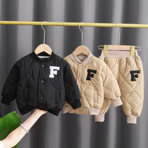 Winter Children Thickened Set Two-Piece Set