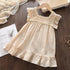 Girl's Summer Vintage Flower Embroidered Princess Dress