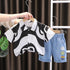 Boys summer short sleeve suit