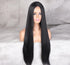 Ladies Long Straight Hair Wig Headgear