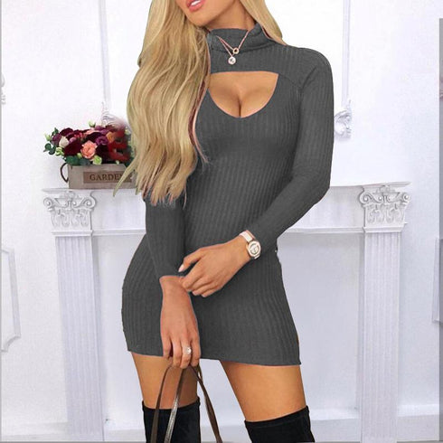 Slim-Fit Long-Sleeve Dress