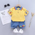 Boys summer short sleeve suit two-piece set