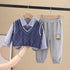 Boys spring and autumn long sleeve sweater set of three