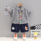 Boys summer suit short sleeve two-piece set