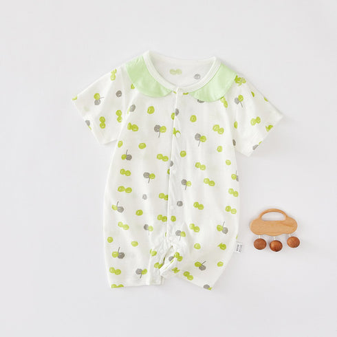 Baby Short Sleeved Jumpsuit Summer Thin Creeper