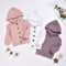 Boys and Girls Cotton Knit Hooded Top