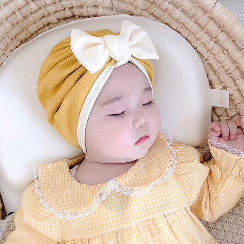 Spring and autumn baby cute bow Korean tire cap 14.9-17.3 inches