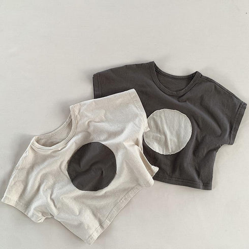 Western Style Loose Half Sleeve Summer Solid Top