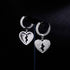 Heartbreak Love Earrings Zircon Hip Hop Simple Women's Earrings Jewelry
