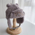 Autumn and winter warm out hat scarf one plus velvet ear protection cap 18.8-19.6 inches