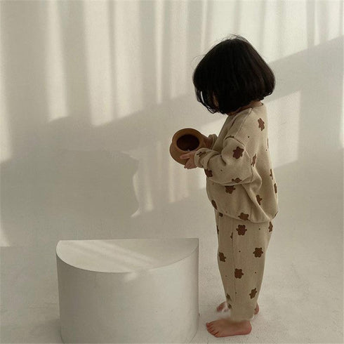 Autumn waffle bear suit