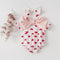 Love butterfly collar long sleeve ha coat baby cotton jumpsuit climbing clothes hat