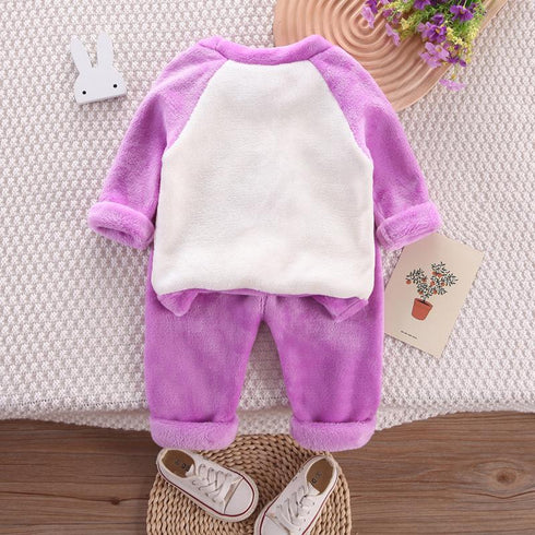 Autumn and winter children flannel pajamas