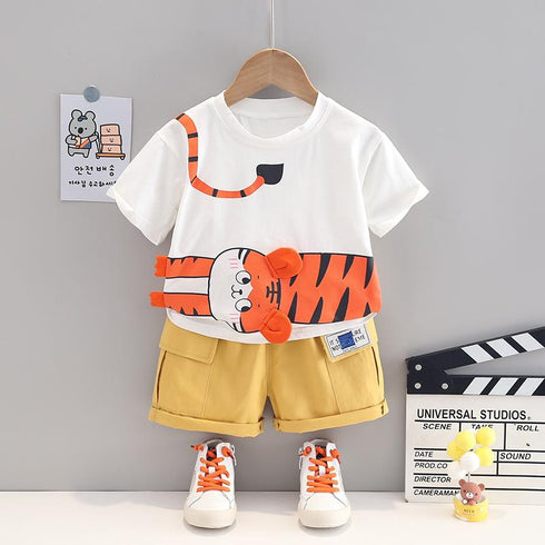 Boys summer short sleeve suit