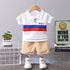 Baby boys' summer suit short sleeve shorts two-piece set